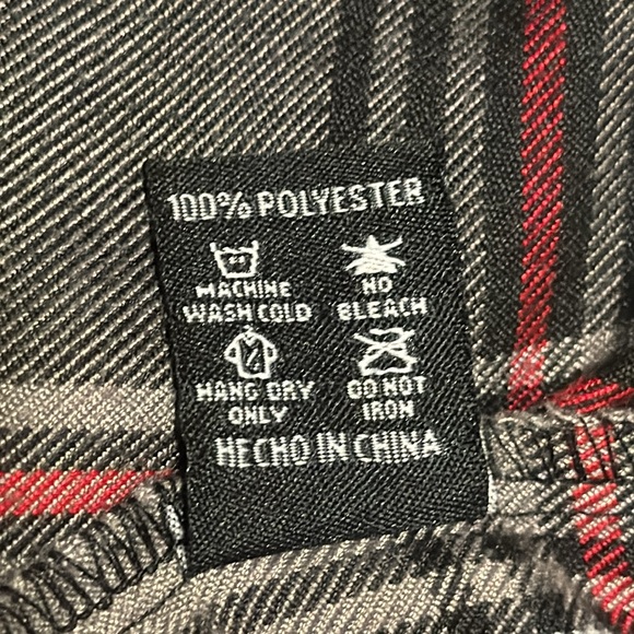 DIXXON™️ Men's Size 2X 'The Heritage' Long Sleeve Blk/Gray/Red Flannel Shirt - Picture 10 of 10